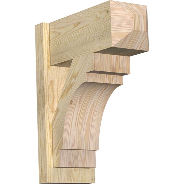 Ekena Millwork Merced Rough Sawn Craftsman Outlooker, Douglas Fir, 8"W x 18"D x 22"H OUT08X18X22MRC04RDF - main